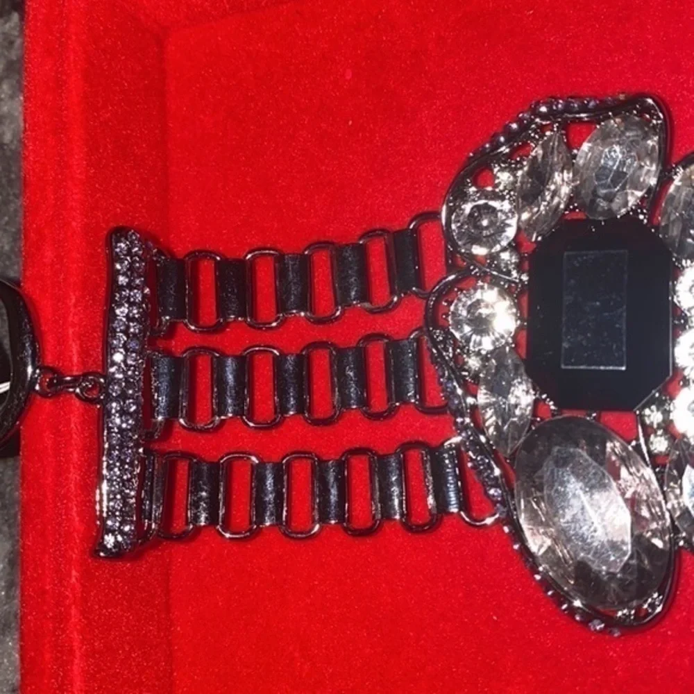 Purple Miriam Haskell Set 3pc Rare  edition Black Glass Clear Rhinestone